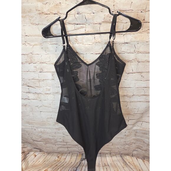 Forever 21 Bodysuit Lace Size Medium Black NWoT - Picture 3 of 4
